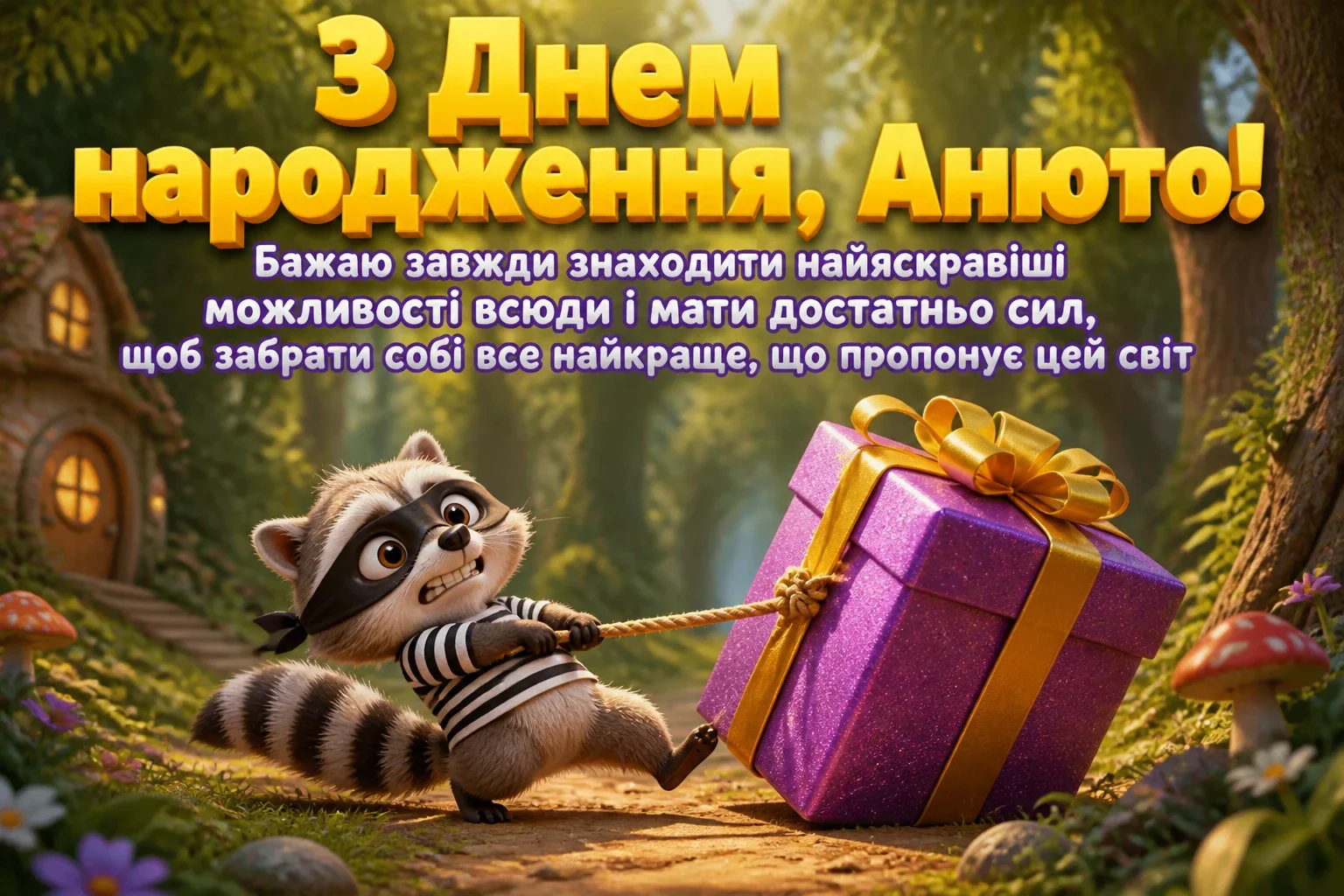 анюта з днем народження