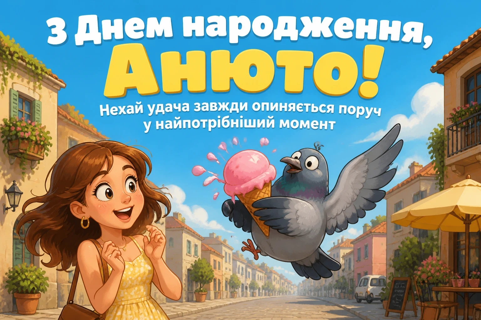 анюта з днем народження