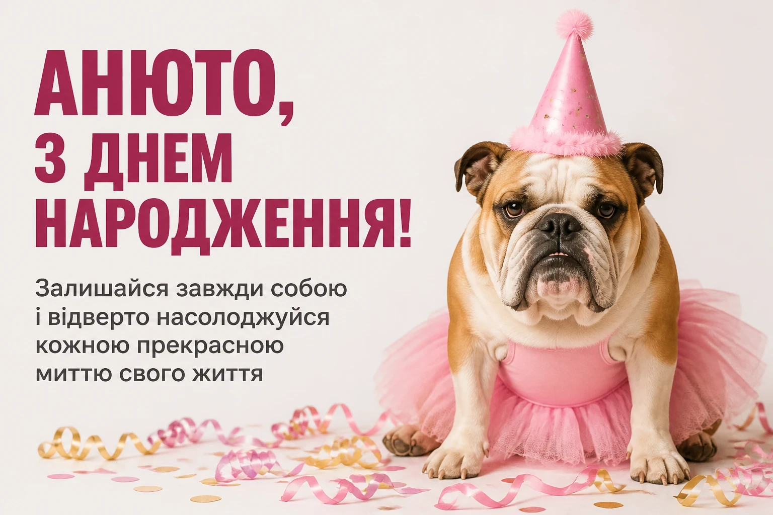 анюта з днем народження