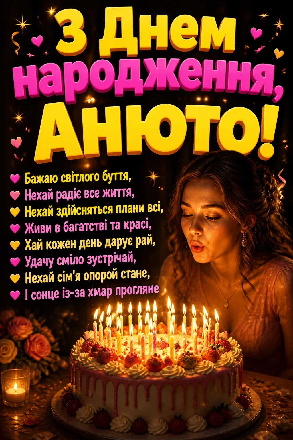 анюта з днем народження