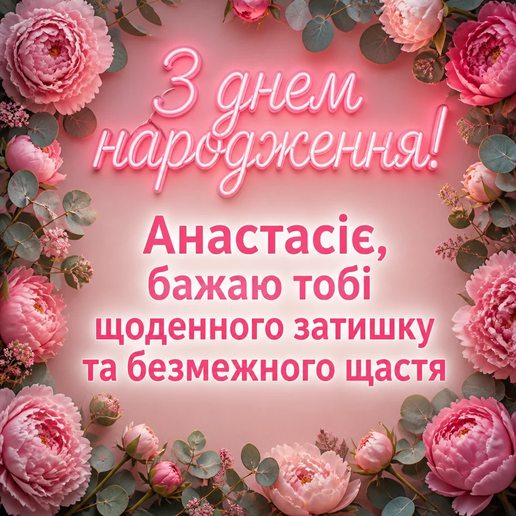 з днем народження анастасія