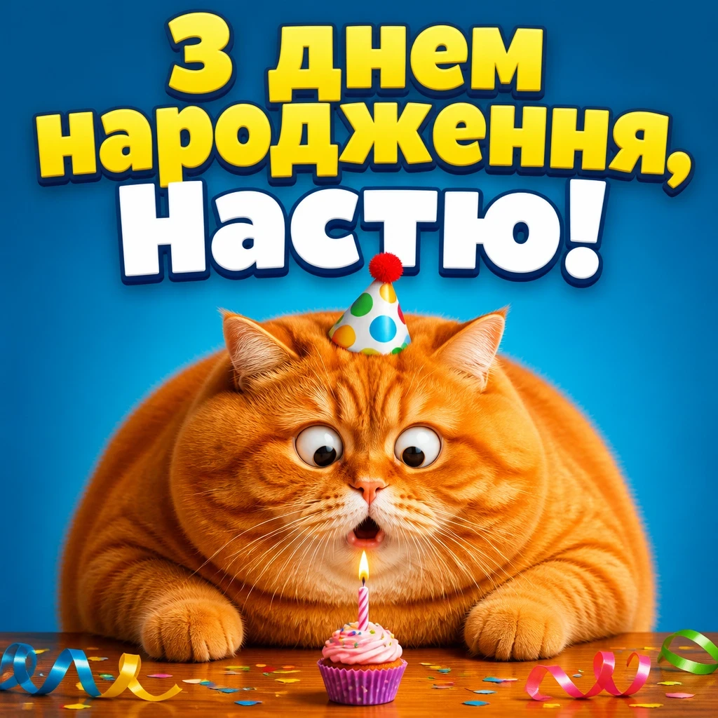 з днем народження анастасія