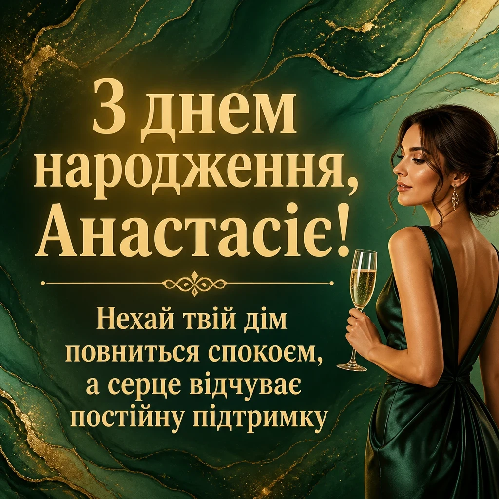 з днем народження анастасія