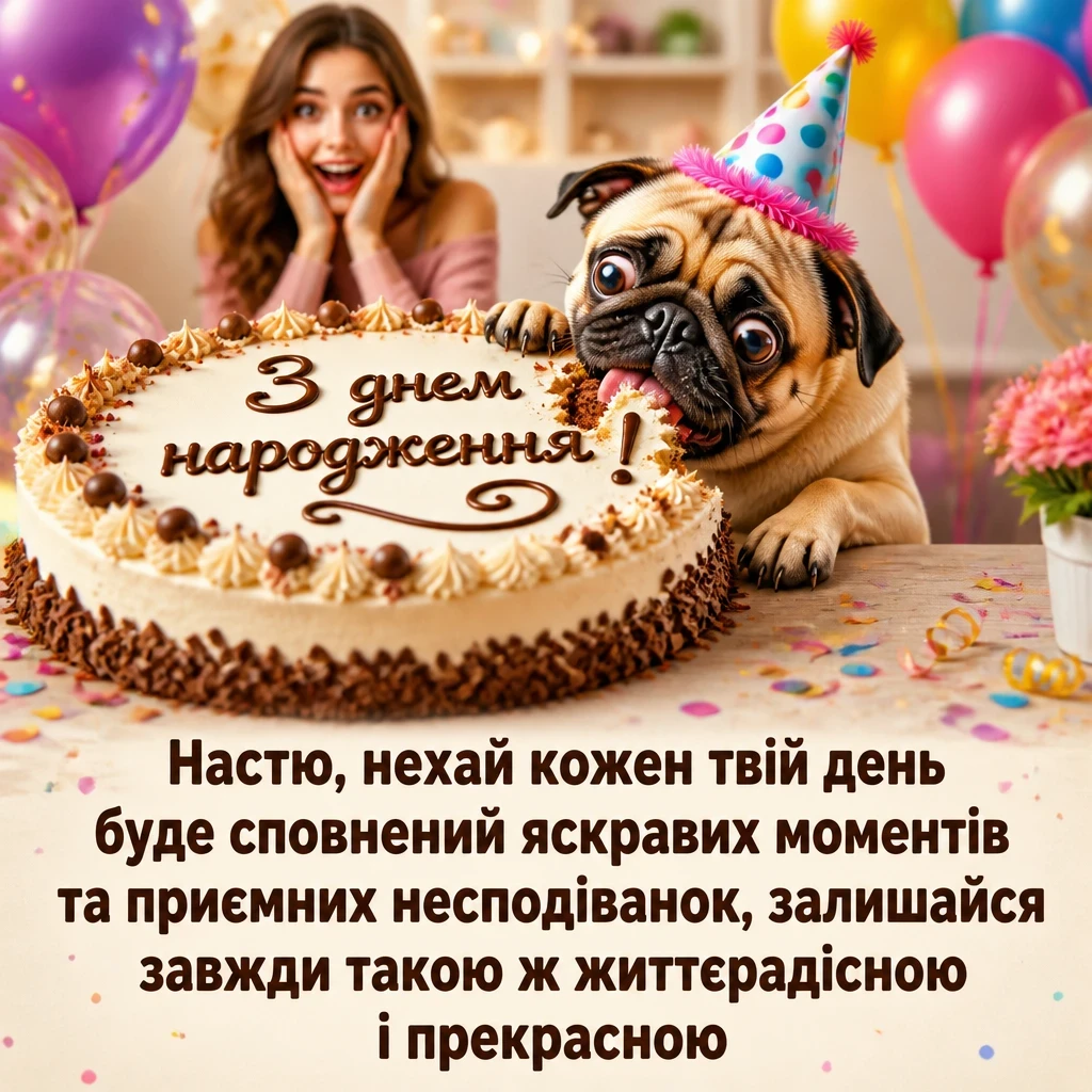 з днем народження анастасія