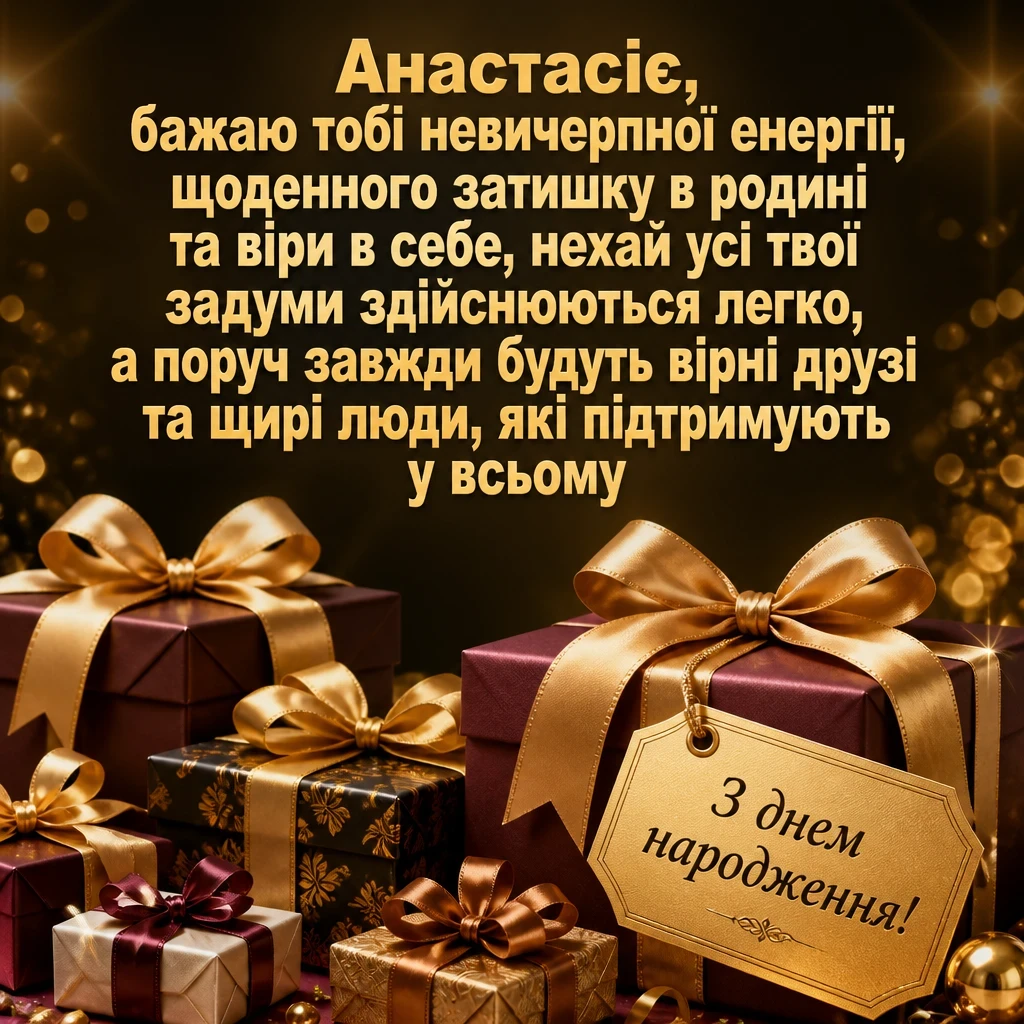з днем народження анастасія