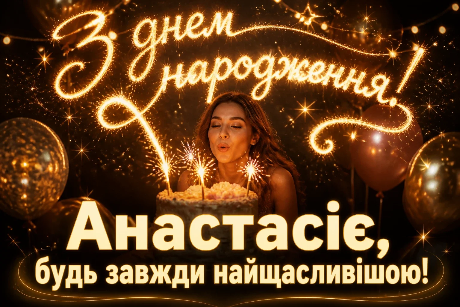 з днем народження анастасія