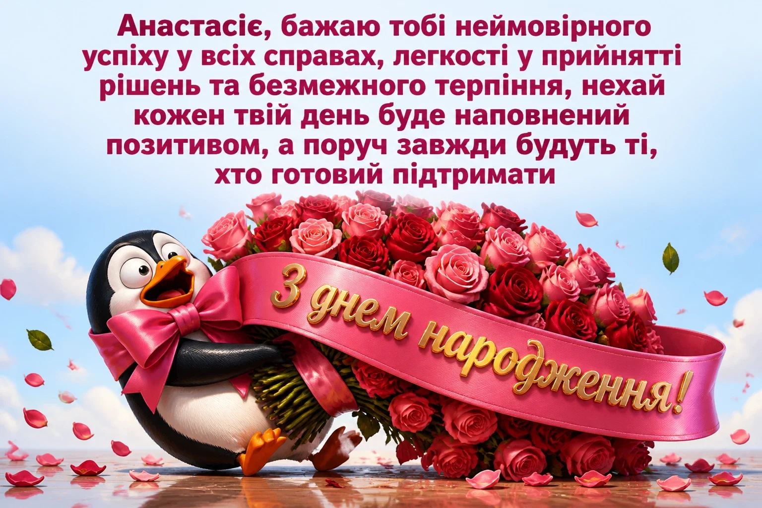 з днем народження анастасія