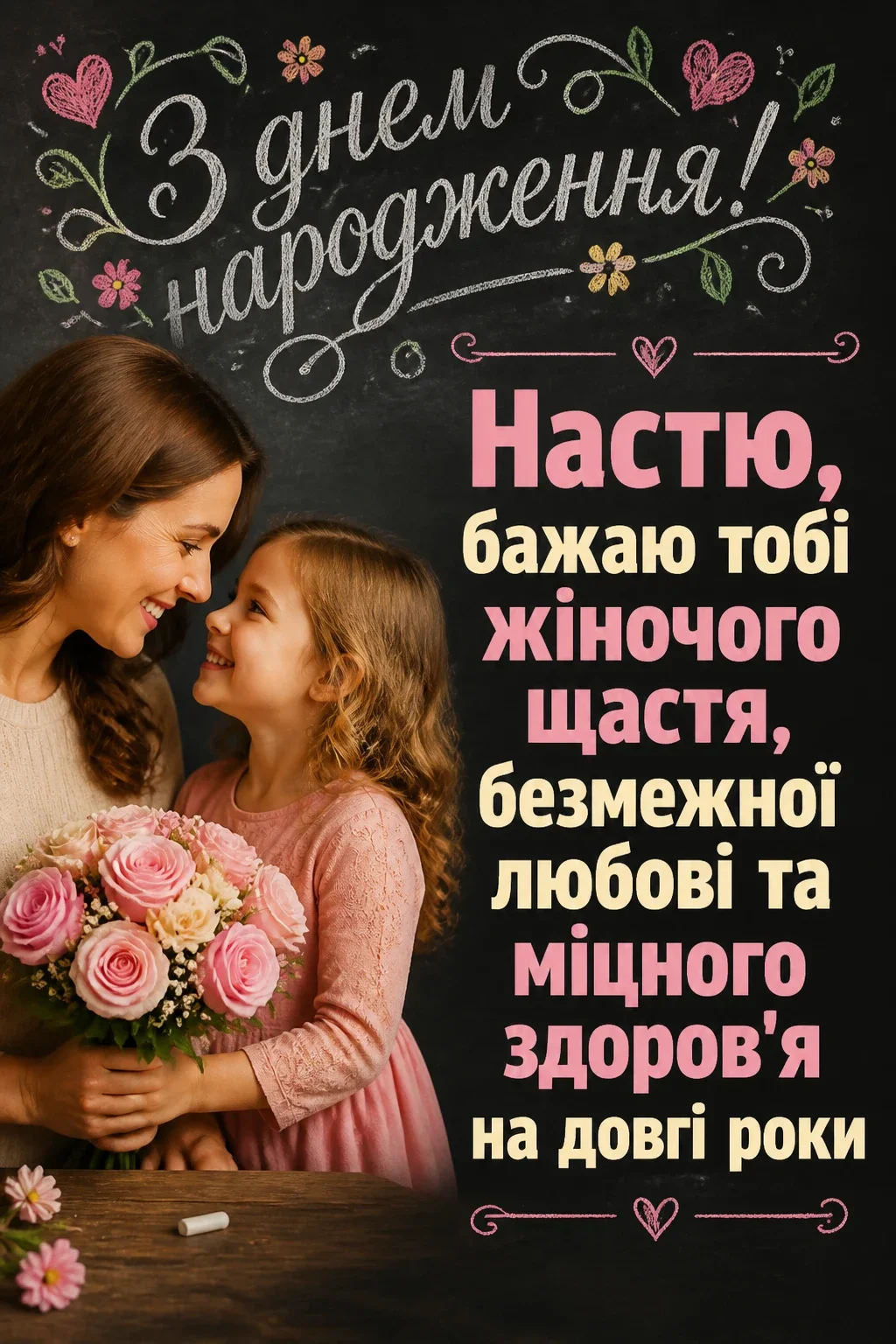 з днем народження анастасія