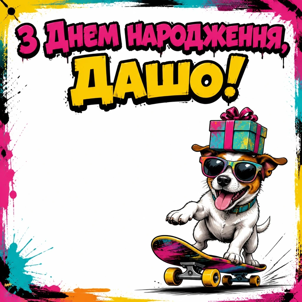 з днем народження даша