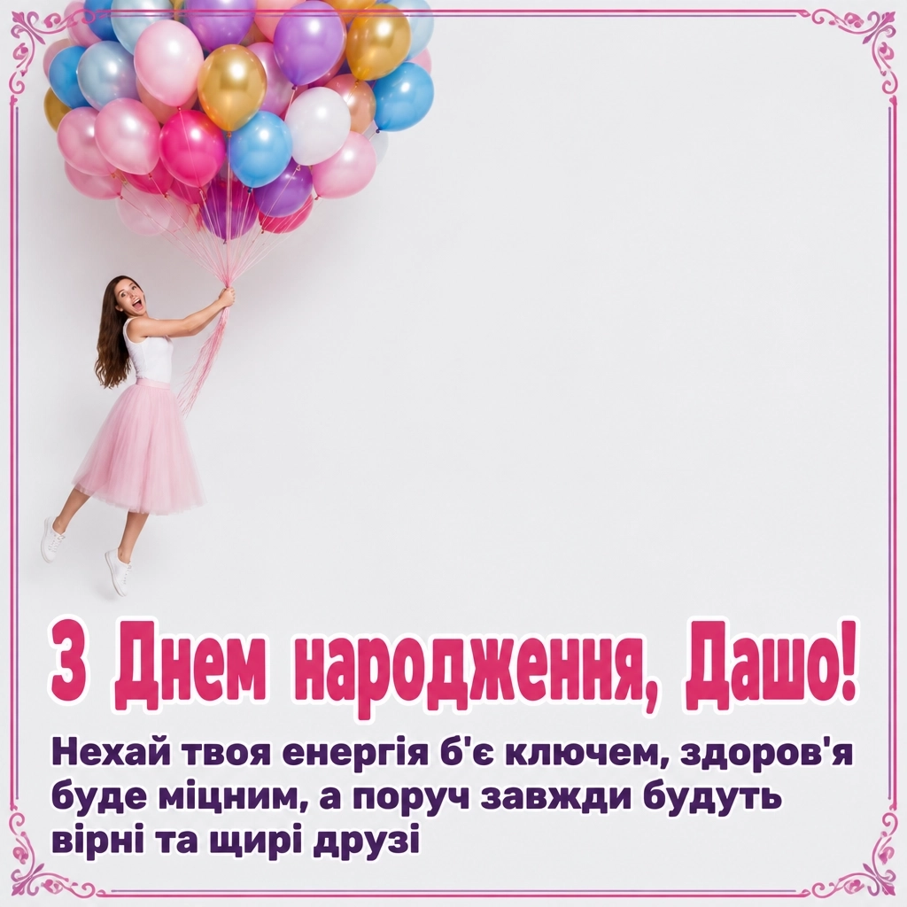 з днем народження даша