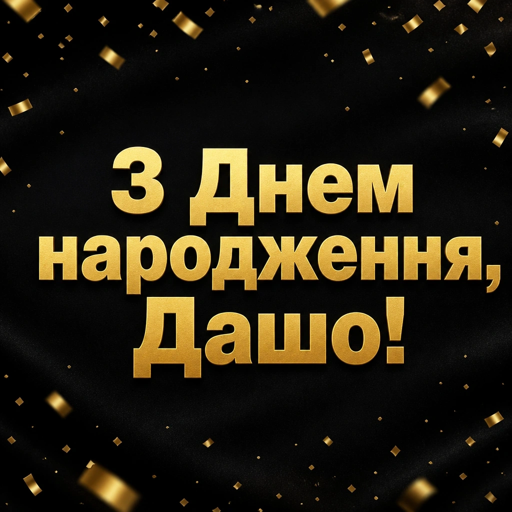 з днем народження даша
