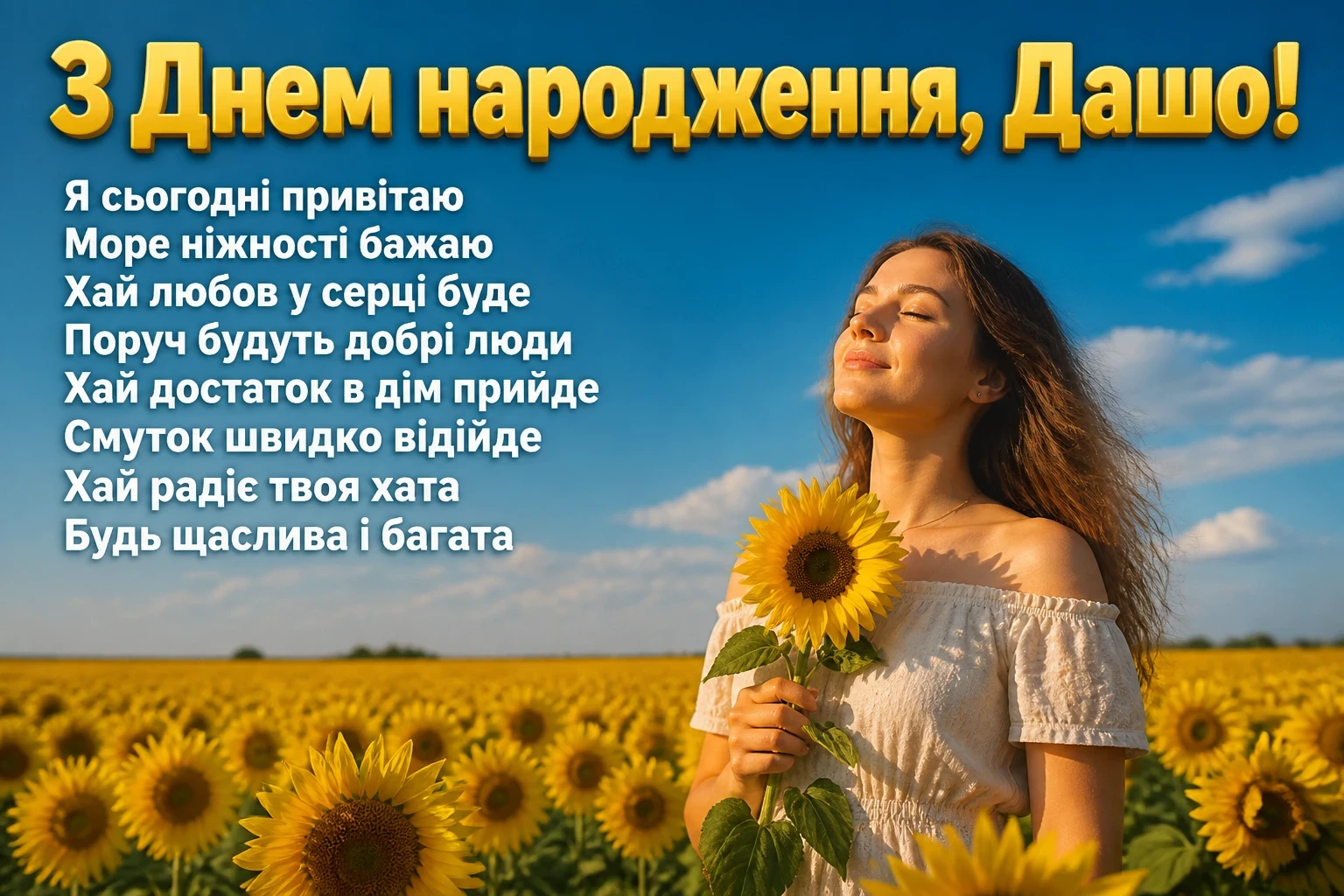 з днем народження даша