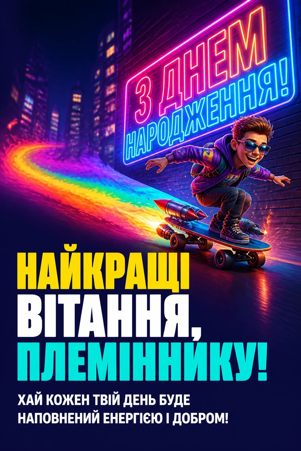 прикольні привітання з днем народження племінника