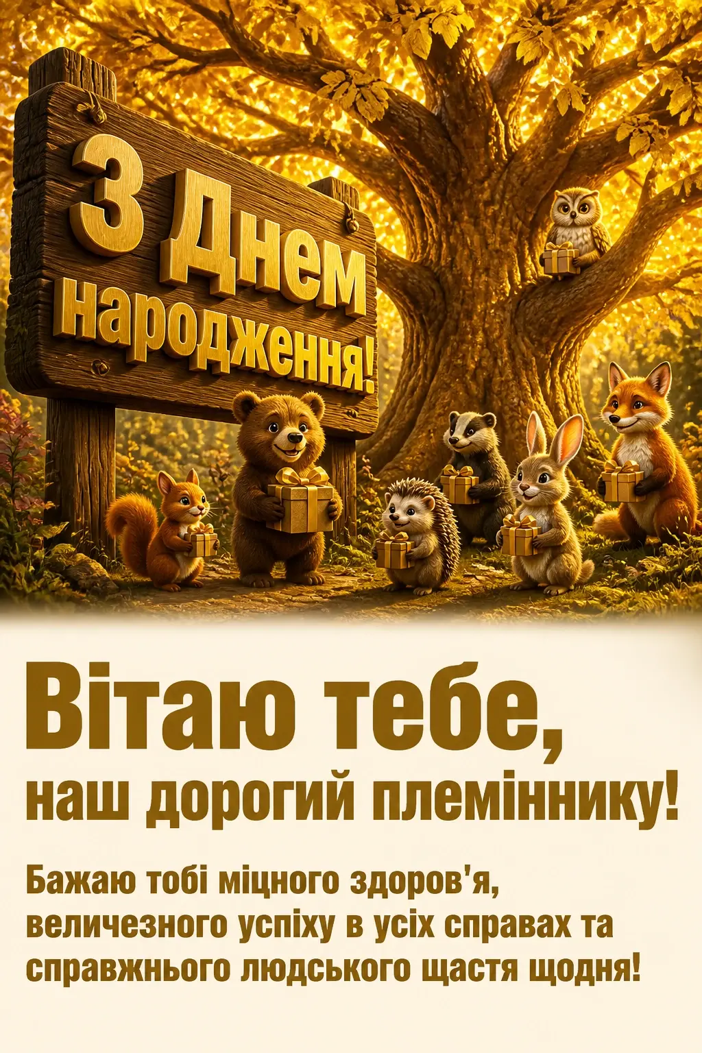 прикольні привітання з днем народження племінника