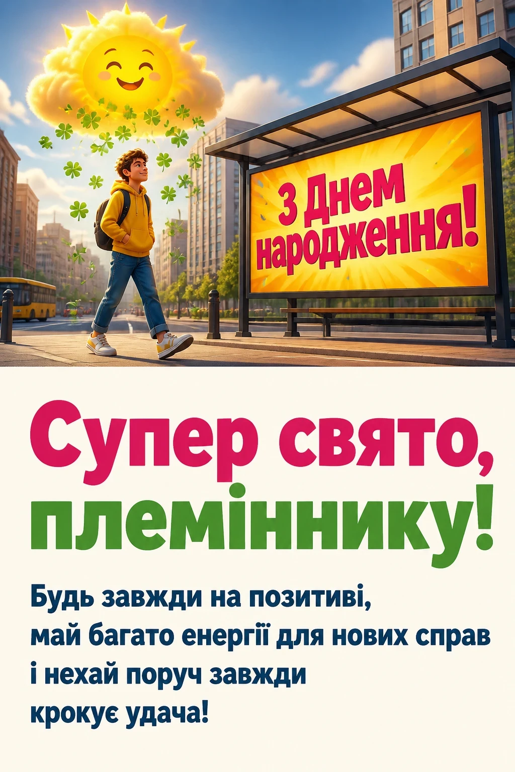 прикольні привітання з днем народження племінника
