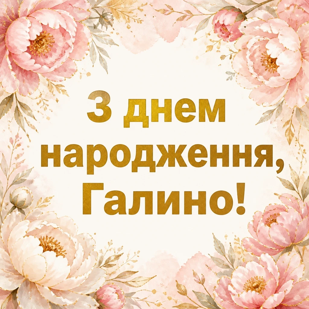 з днем народження галина