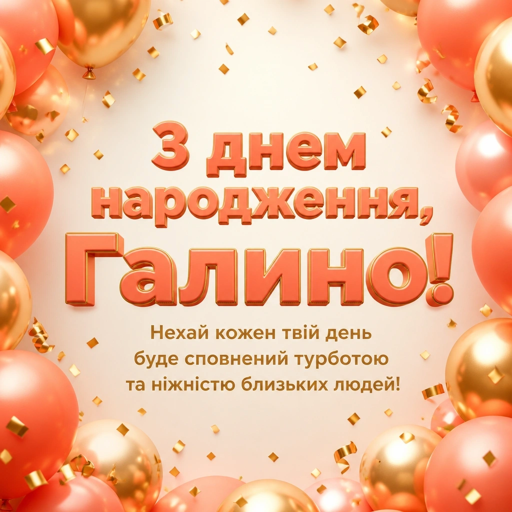 з днем народження галина