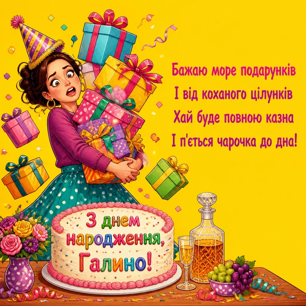 з днем народження галина