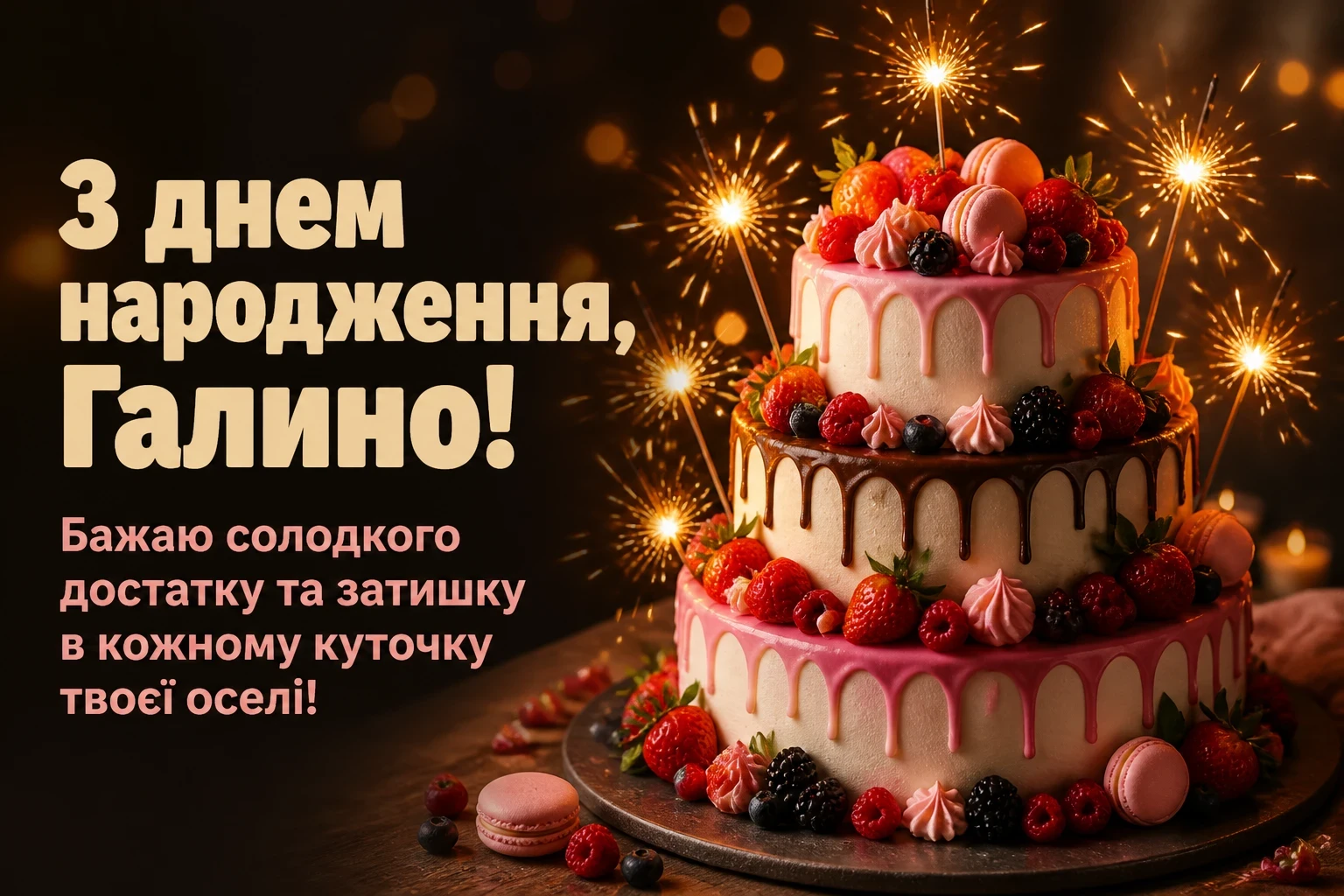 з днем народження галина