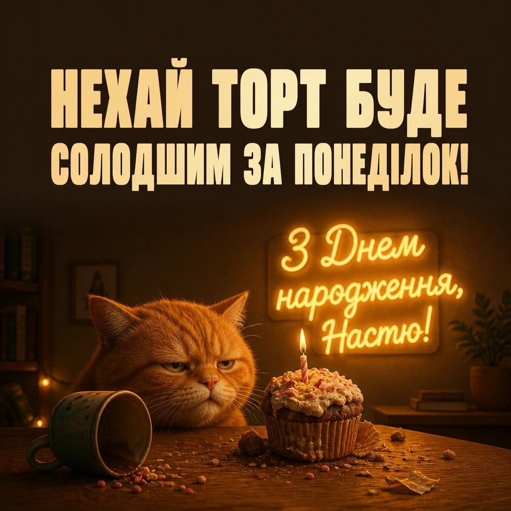 настя з днем народження