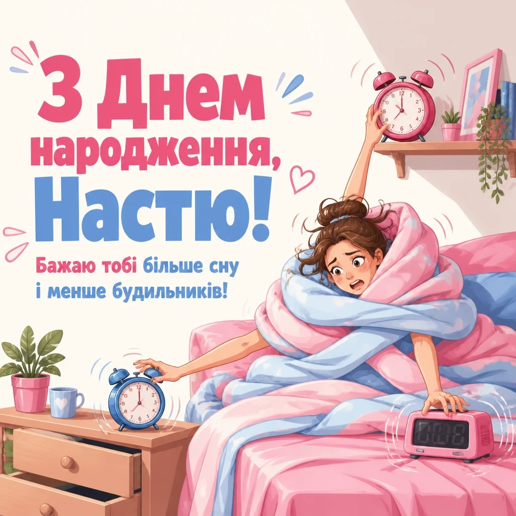 настя з днем народження