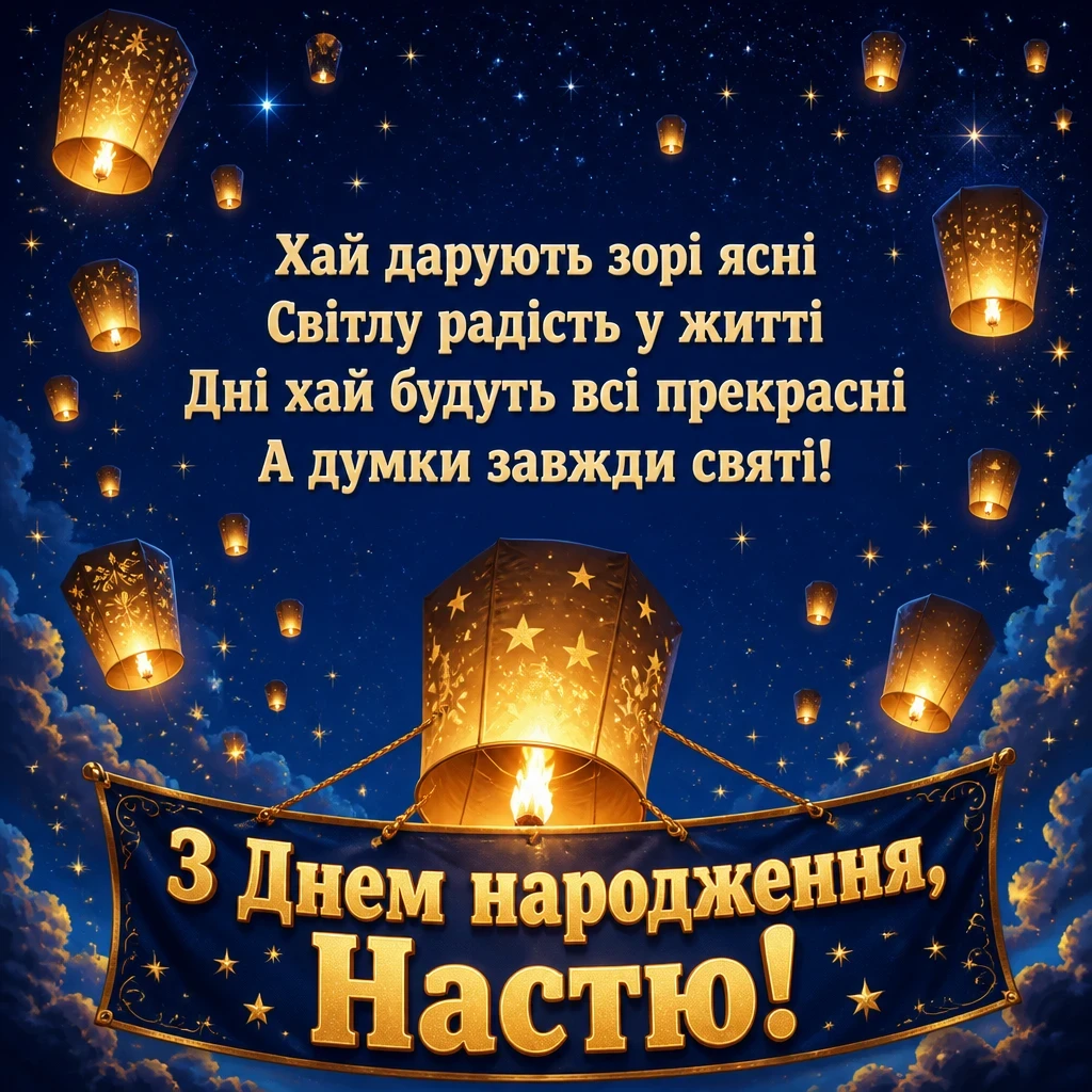 настя з днем народження