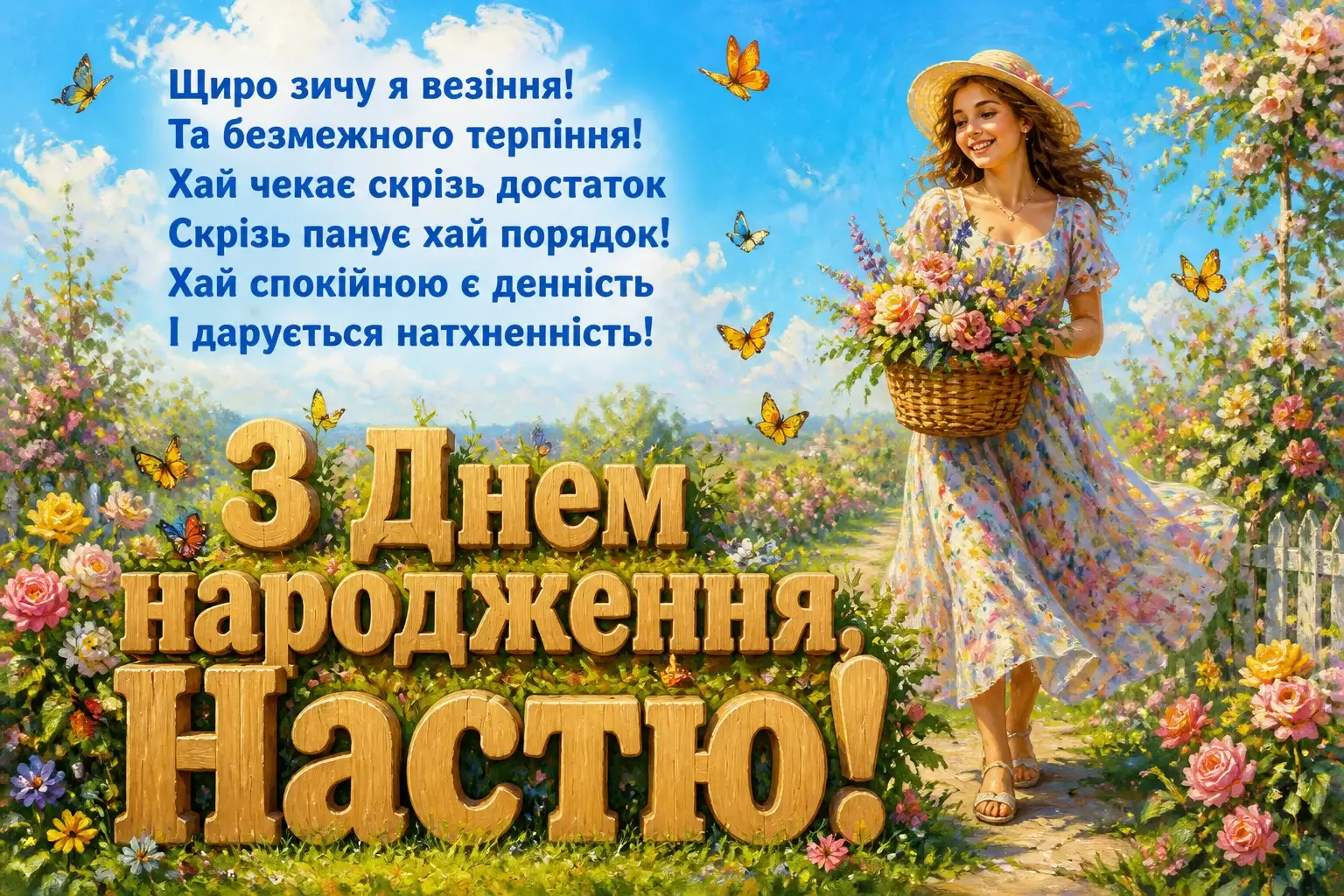 настя з днем народження
