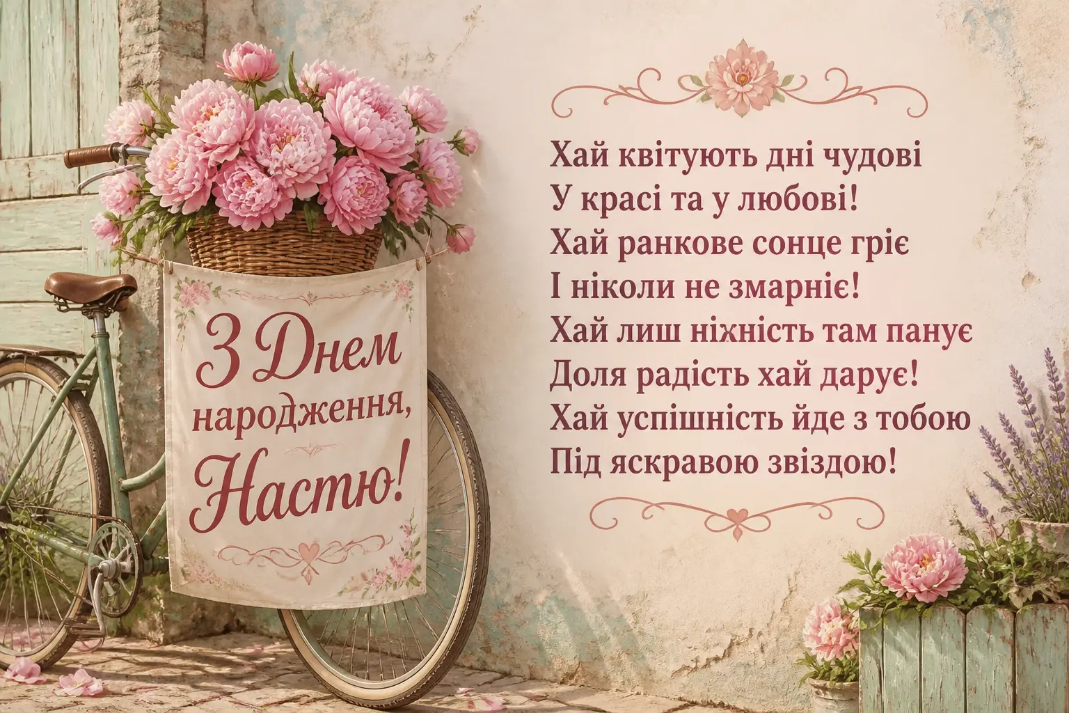 настя з днем народження