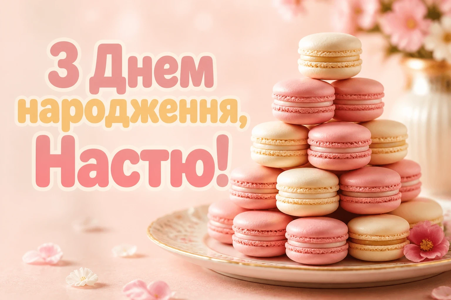 настя з днем народження