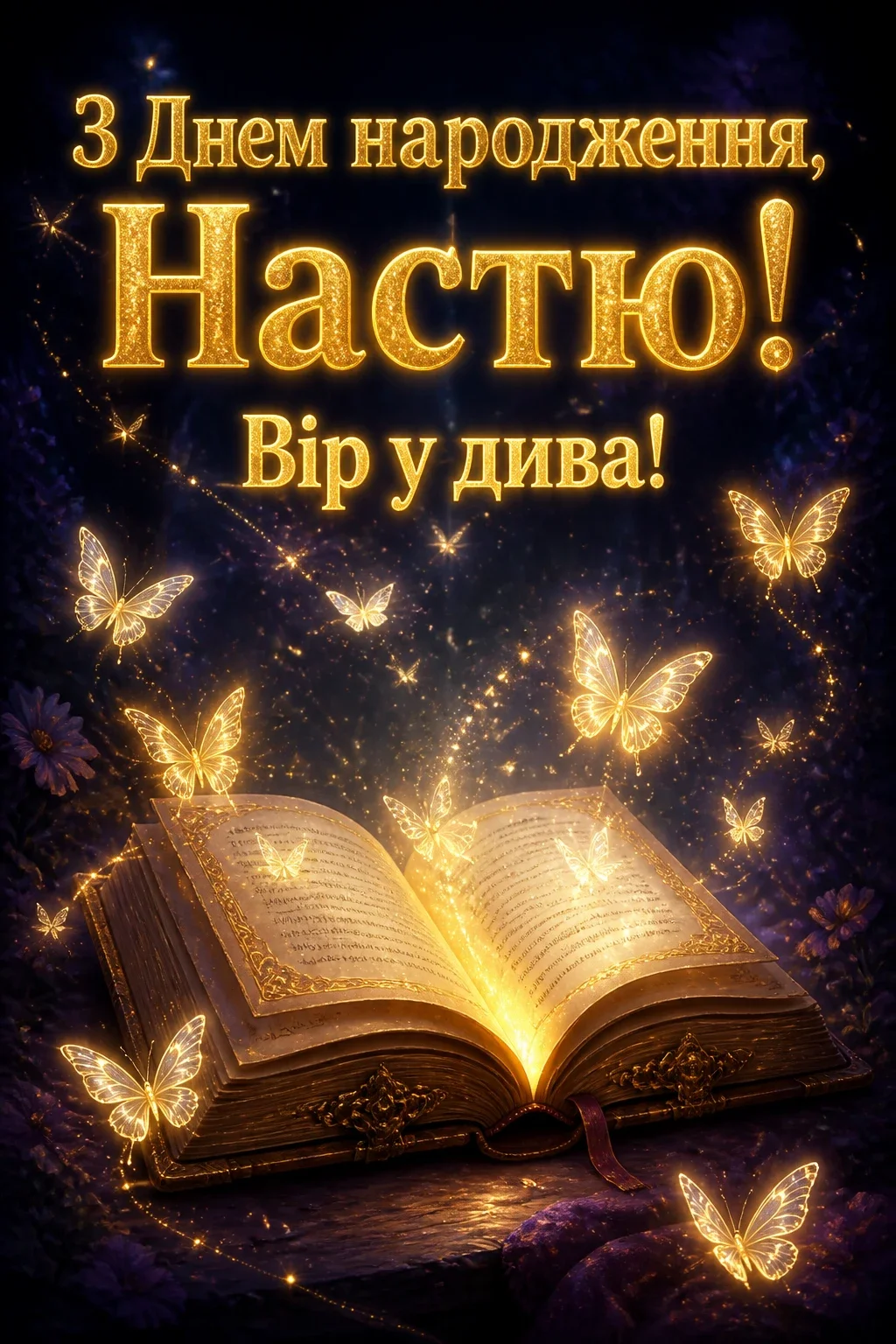 настя з днем народження