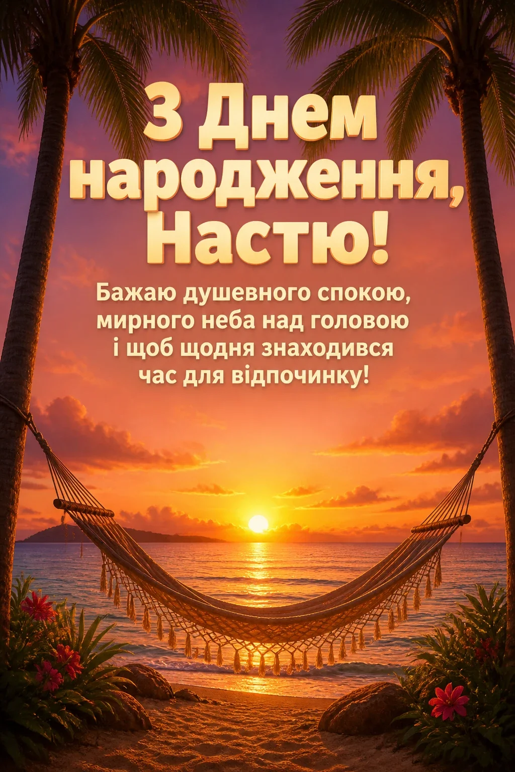 настя з днем народження