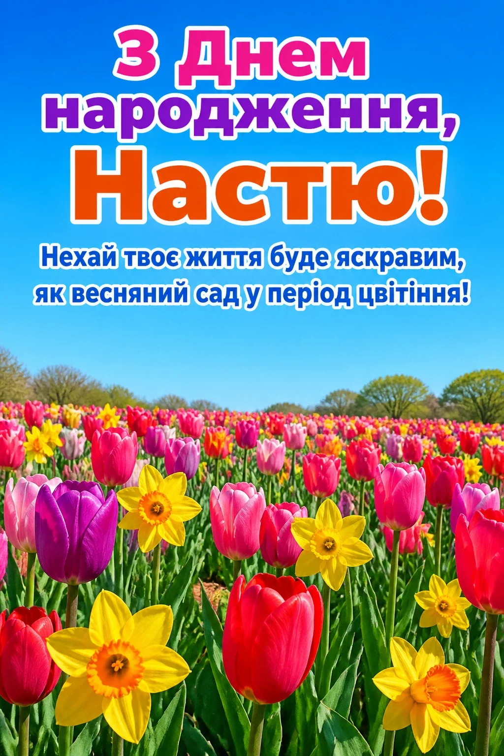 настя з днем народження