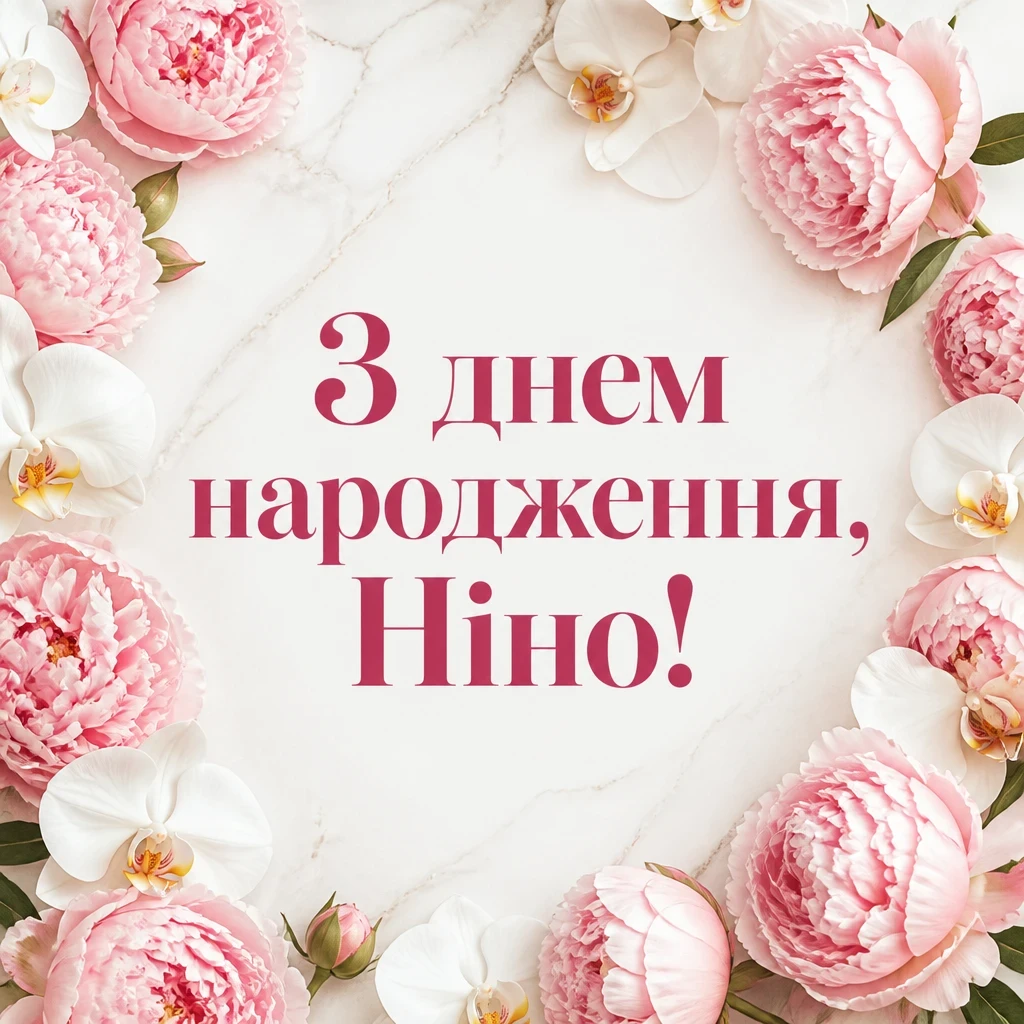 з днем народження ніна