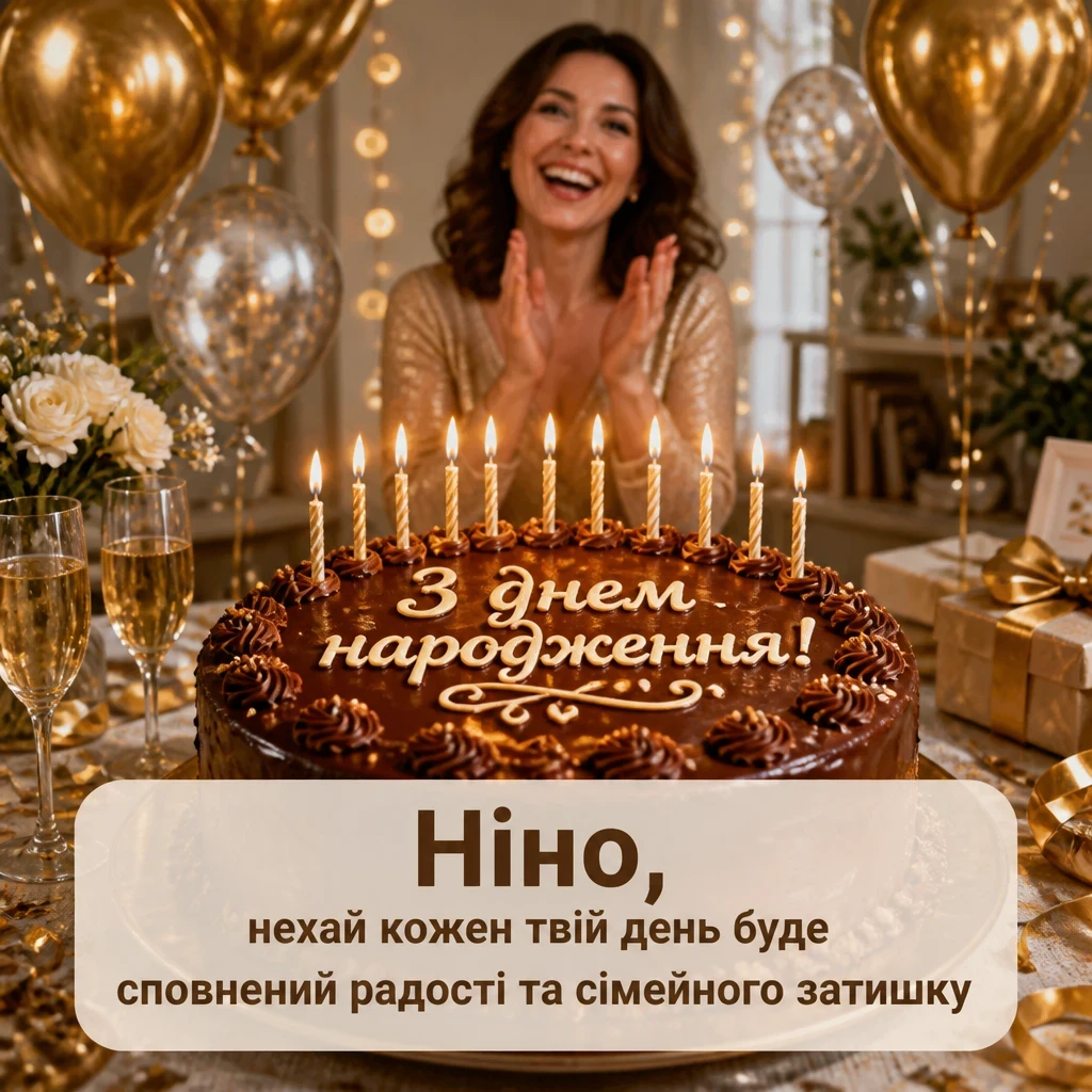 з днем народження ніна