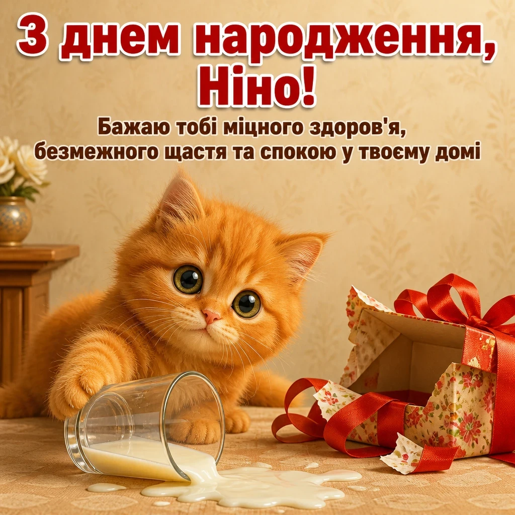 з днем народження ніна