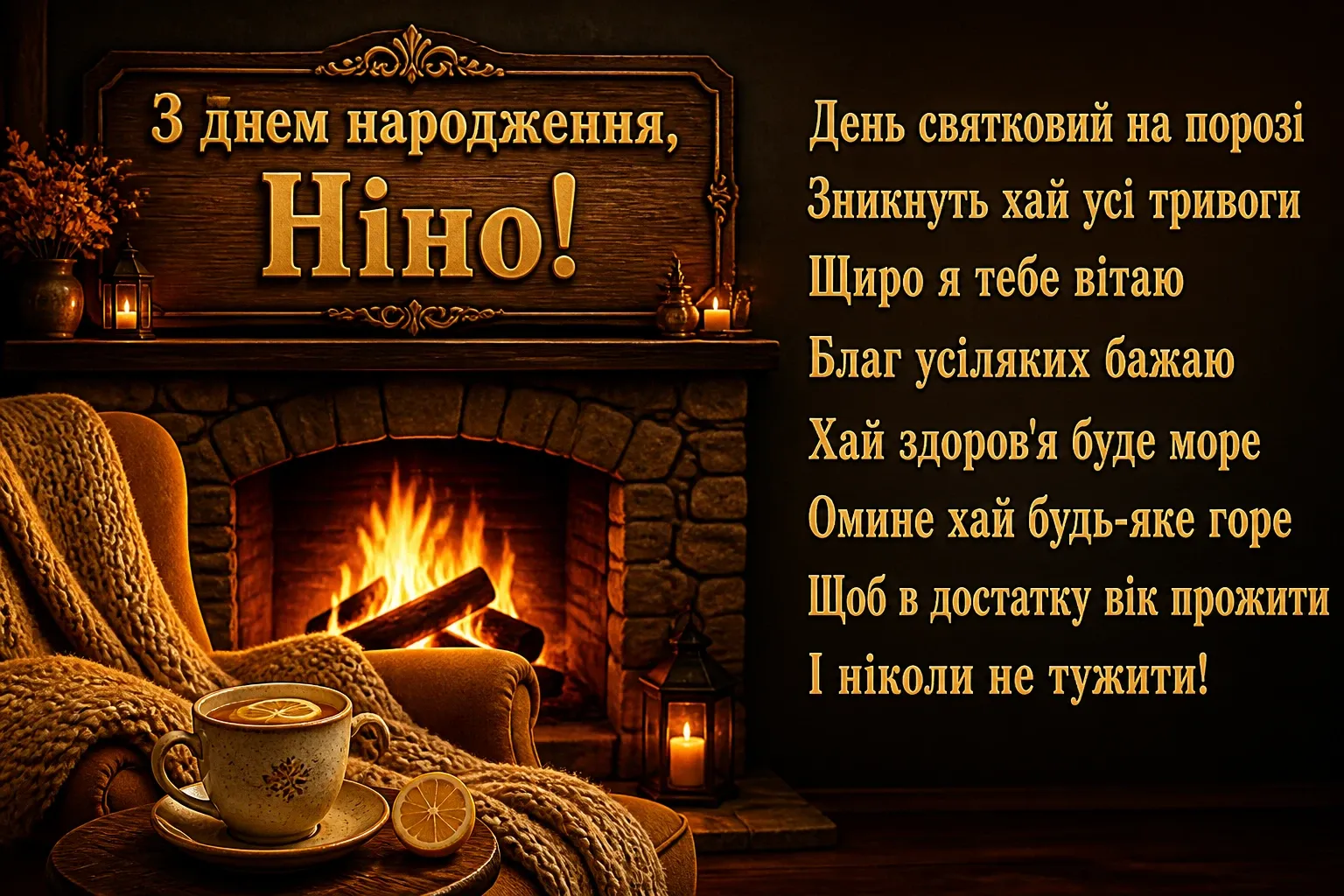 з днем народження ніна
