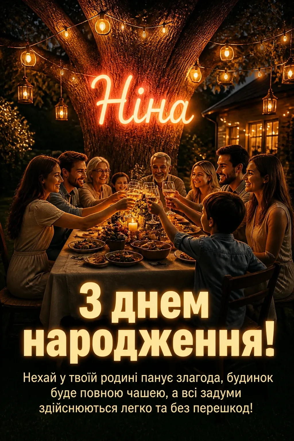 з днем народження ніна