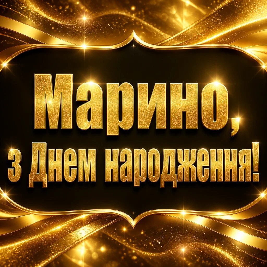 марина з днем народження