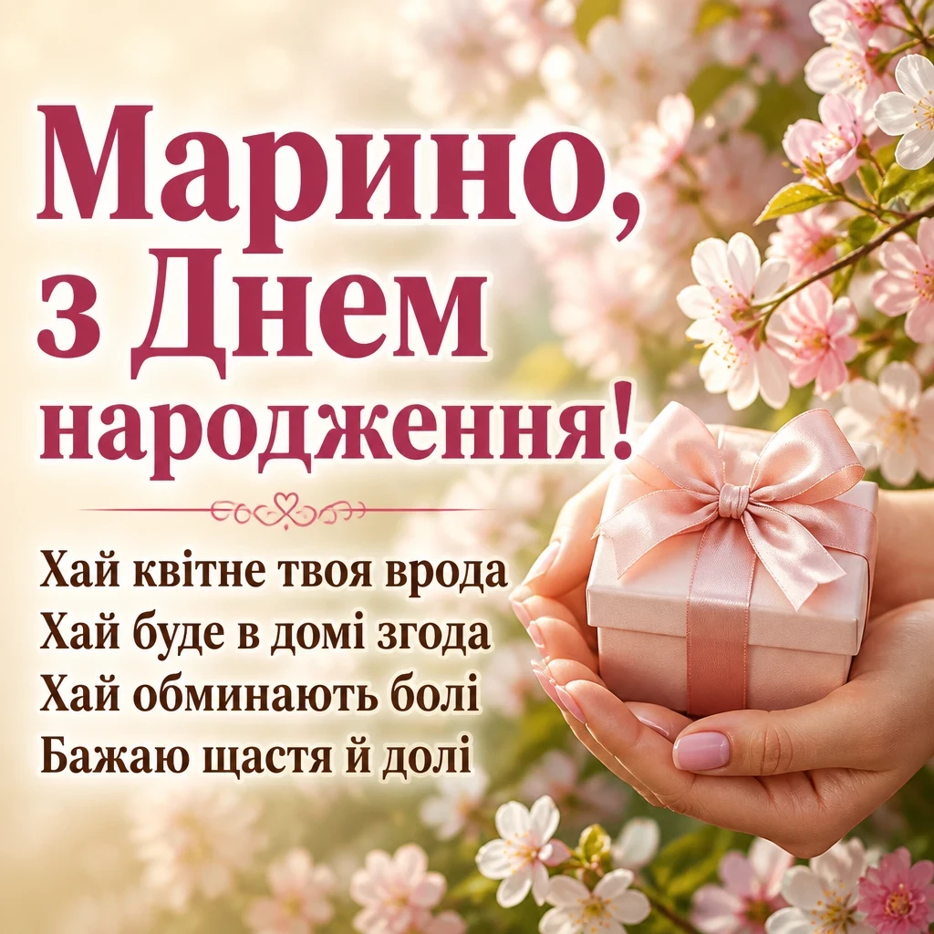 марина з днем народження