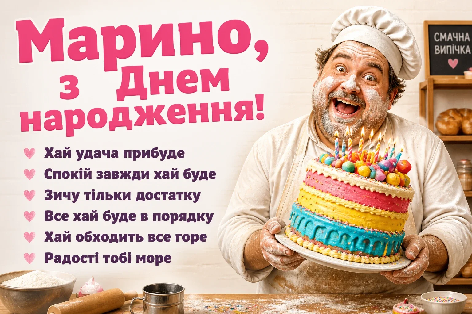 марина з днем народження