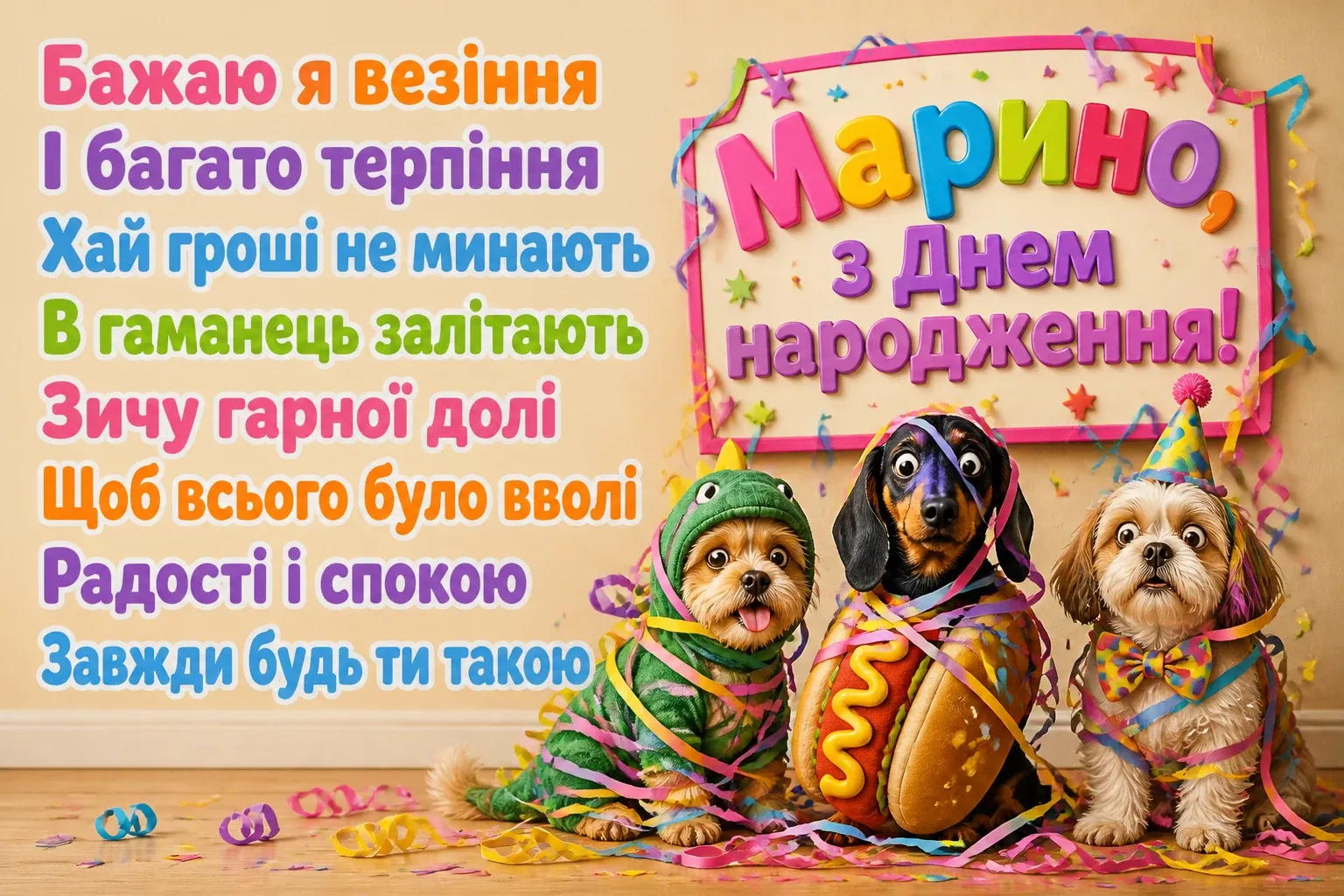 марина з днем народження