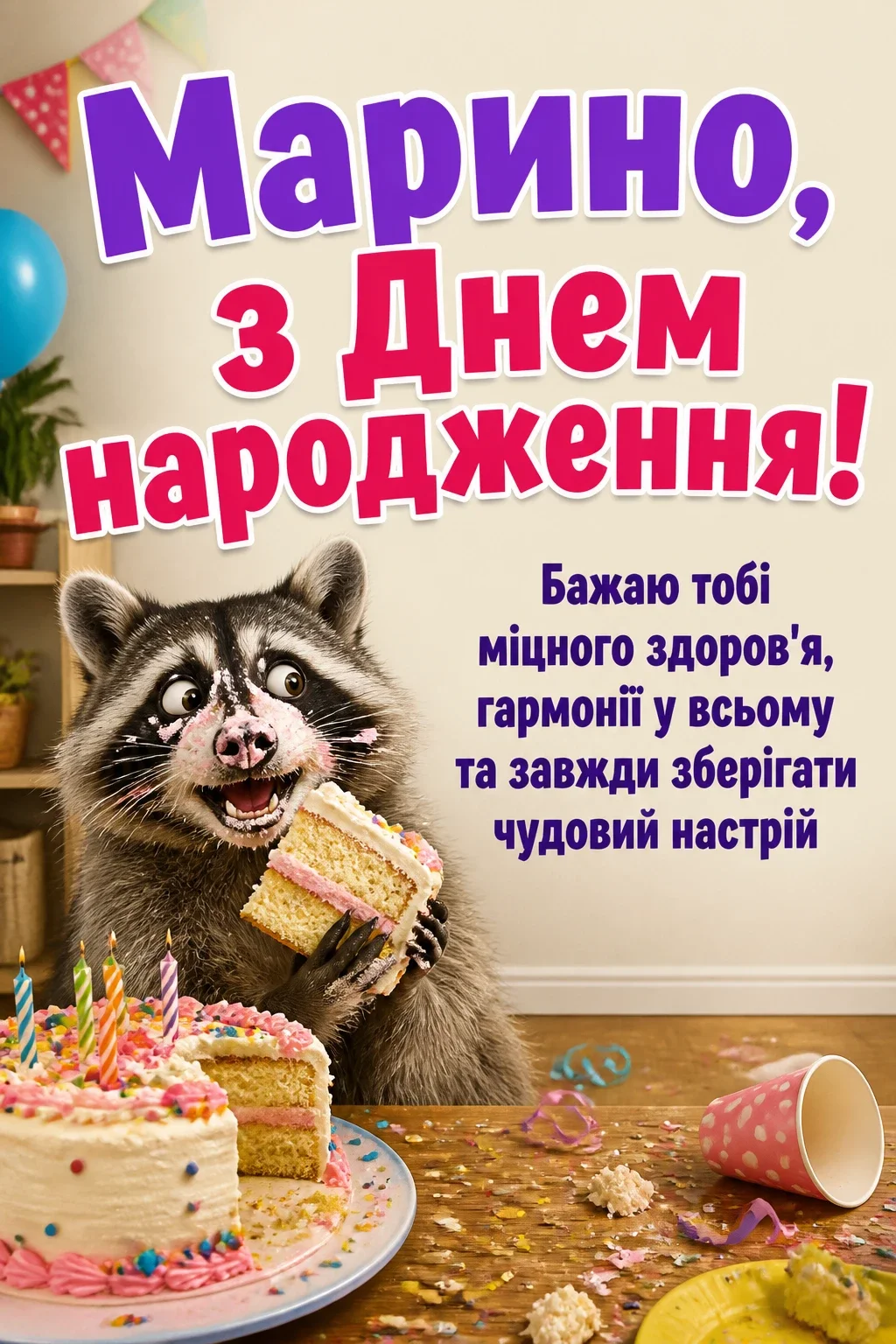 марина з днем народження