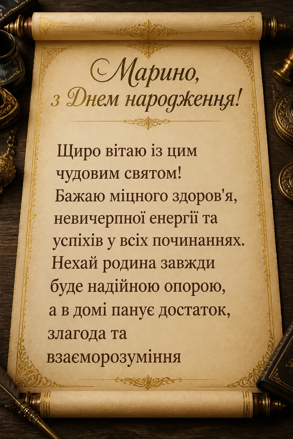 марина з днем народження