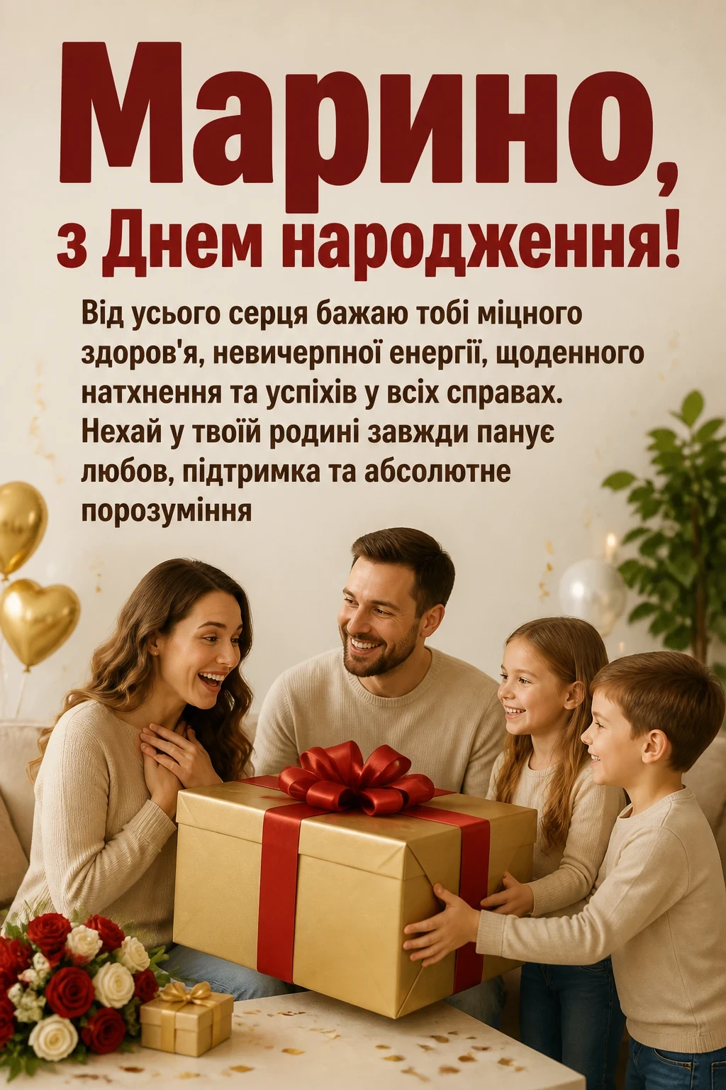 марина з днем народження
