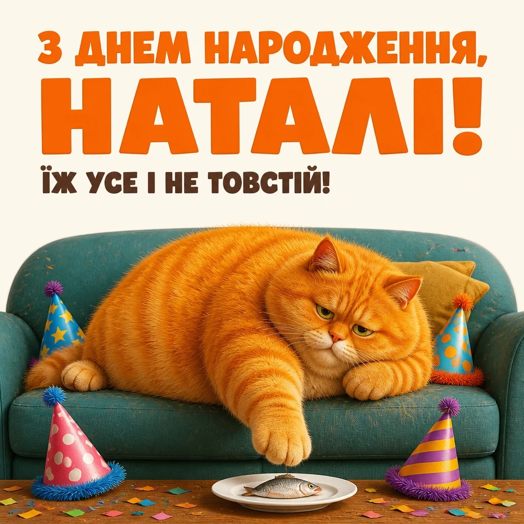 з днем народження наталі