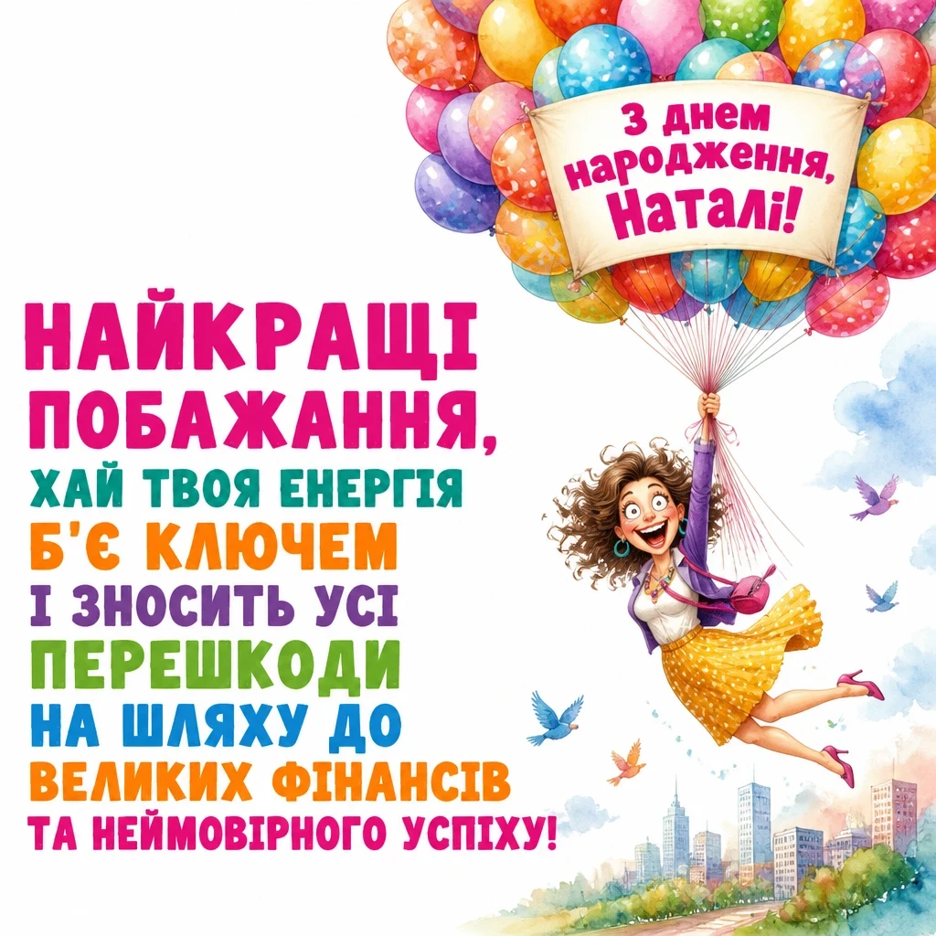 з днем народження наталі