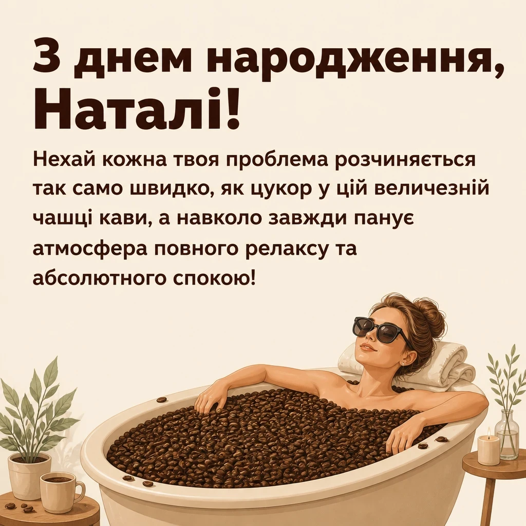 з днем народження наталі