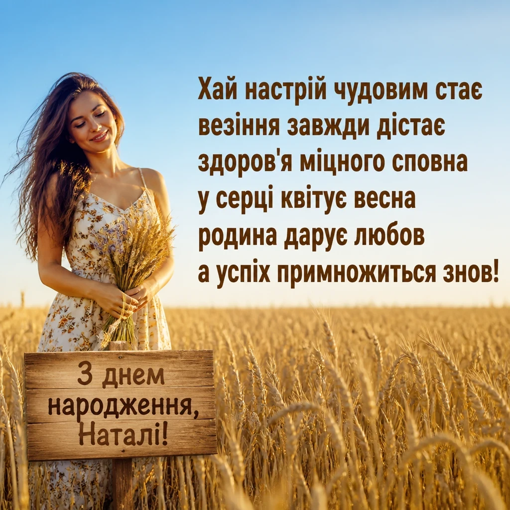 з днем народження наталі