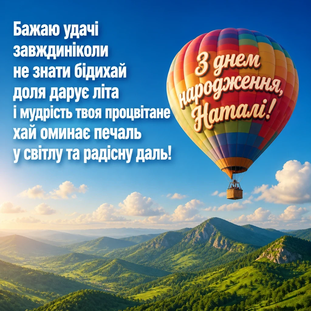 з днем народження наталі