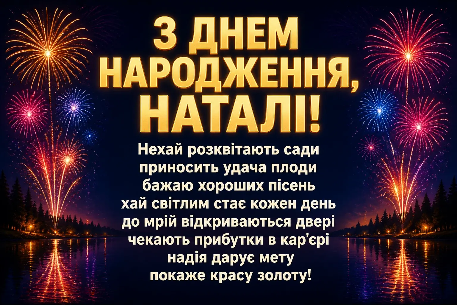 з днем народження наталі